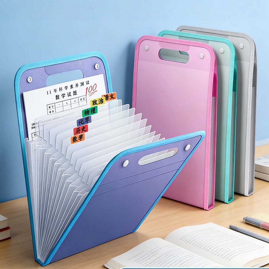Binder Storage Box - Carpeta de archivos expandible A4 de