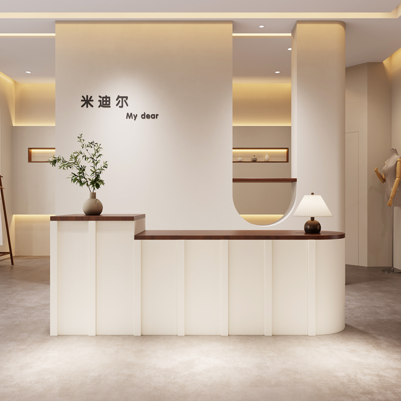 Office Furniture Logo - Mostradores de recepción de belleza con