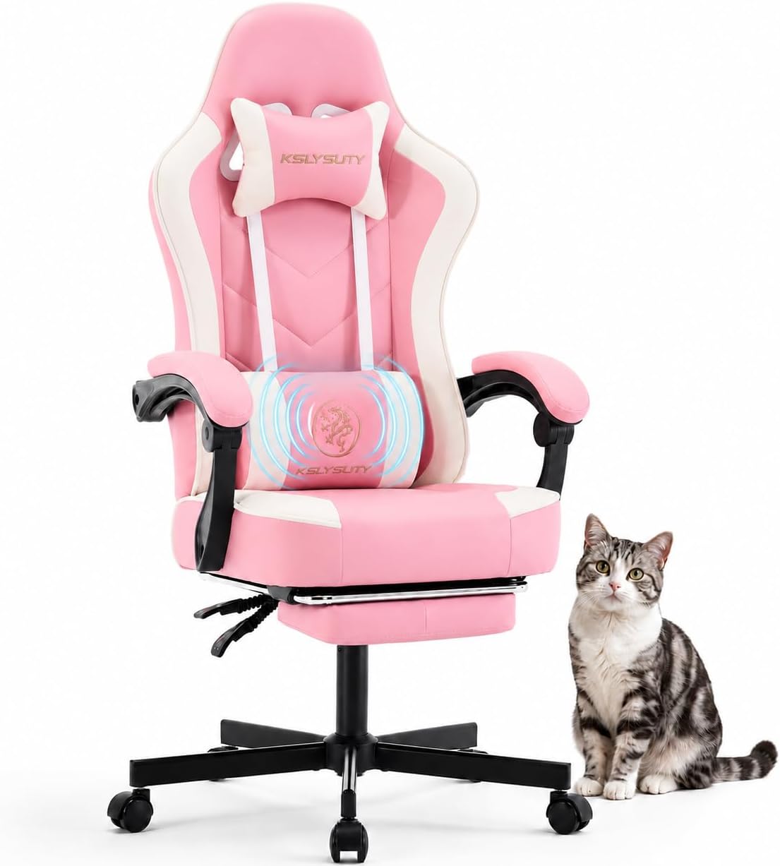 Office Footrest Cushion - Silla de Juego Ergonómica con Respaldo