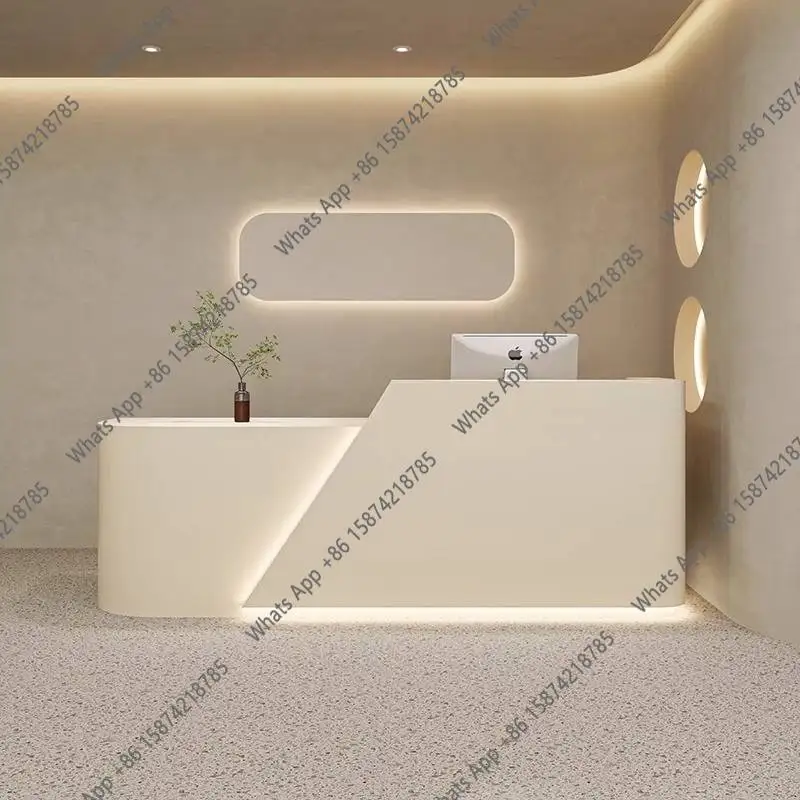 Mostradores de Recepción Blanc - Office Furniture Logo reseña y precio