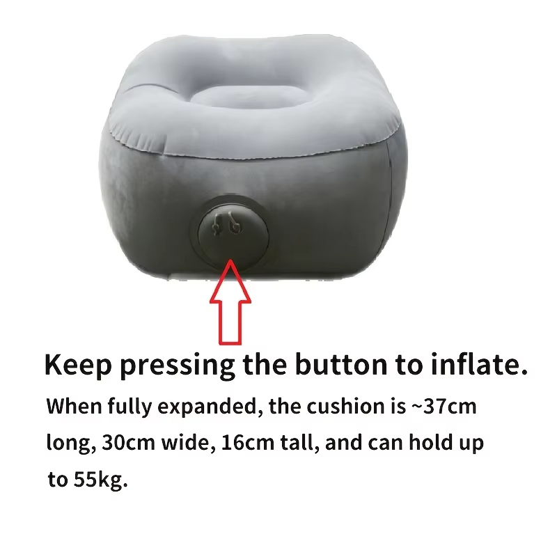 Almohada inflable para reposap - Office Footrest Cushion reseña y precio