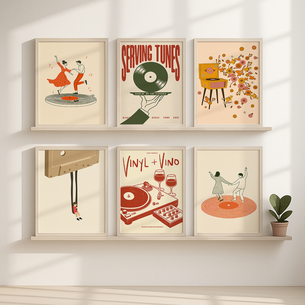 Póster de Lona Vintage con Dis - Office Furniture Home reseña y precio