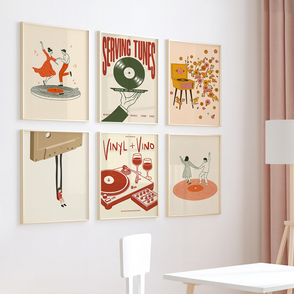 Póster de Lona Vintage con Dis - Office Furniture Home reseña y precio