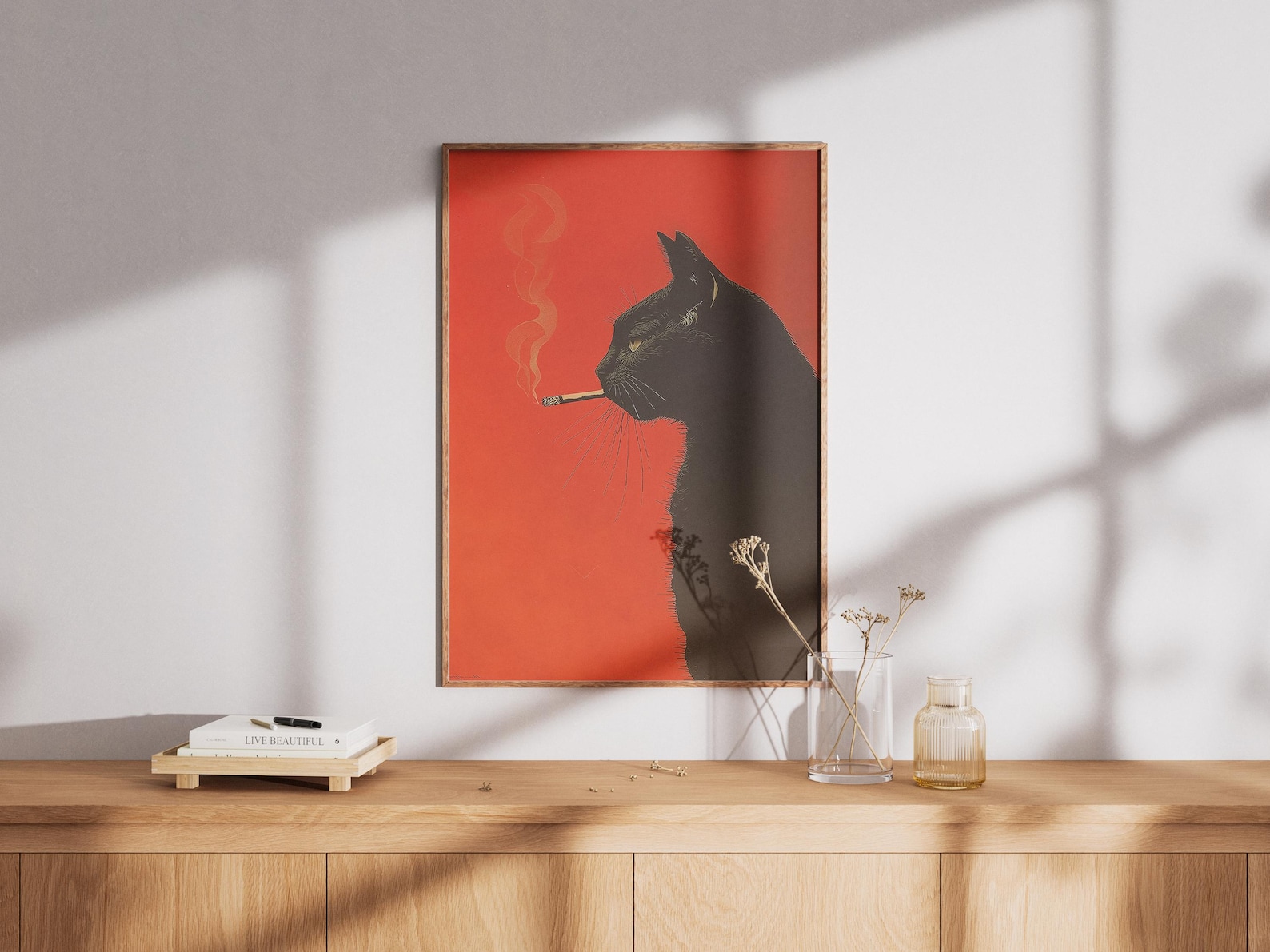 Impresión en lienzo de gato ne - Office Furniture Home reseña y precio