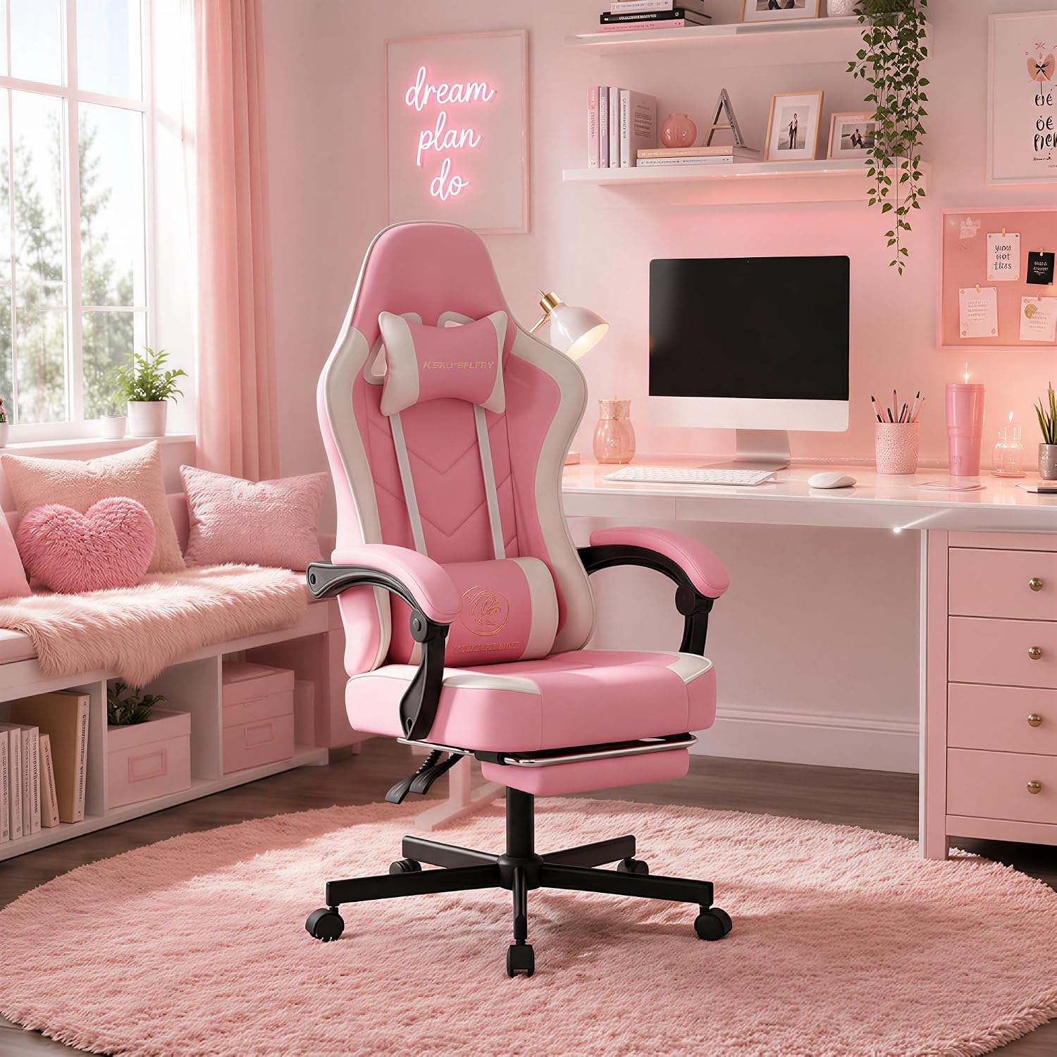 Silla de Juego Ergonómica con  - Office Footrest Cushion reseña y precio