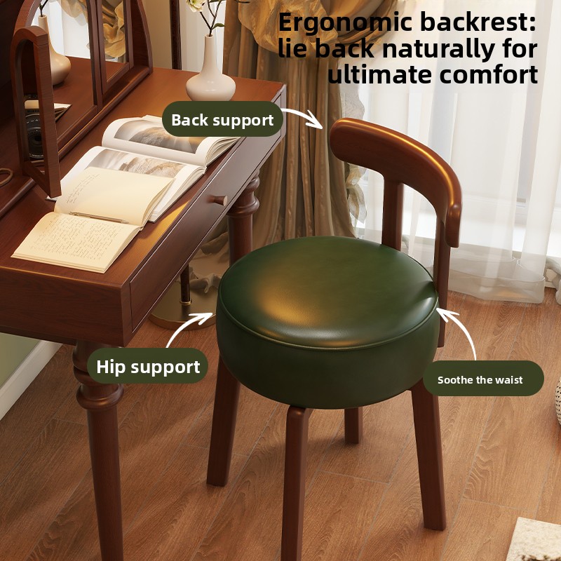 Silla giratoria de madera maci - Office Furniture Home reseña y precio