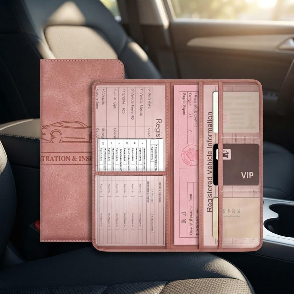 Cartera de Cuero PU para Docum - Binder Storage Box reseña y precio