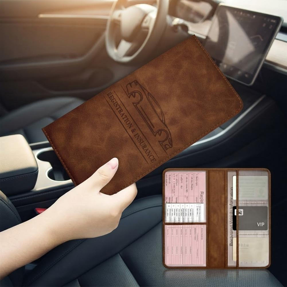Cartera de Cuero PU para Docum - Binder Storage Box reseña y precio