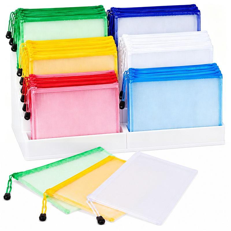 Bolsas de malla con cremallera - Binder Storage Box reseña y precio