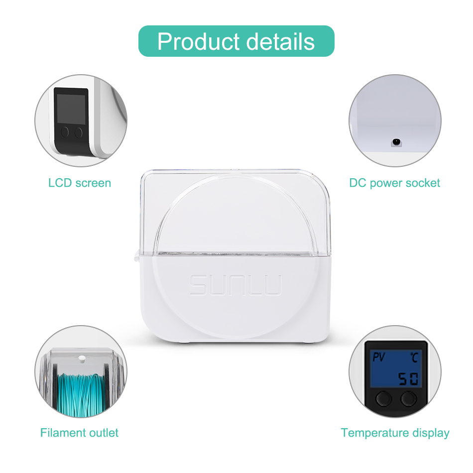 Secador de filamentos SUNLU S1 - Binder Storage Box reseña y precio